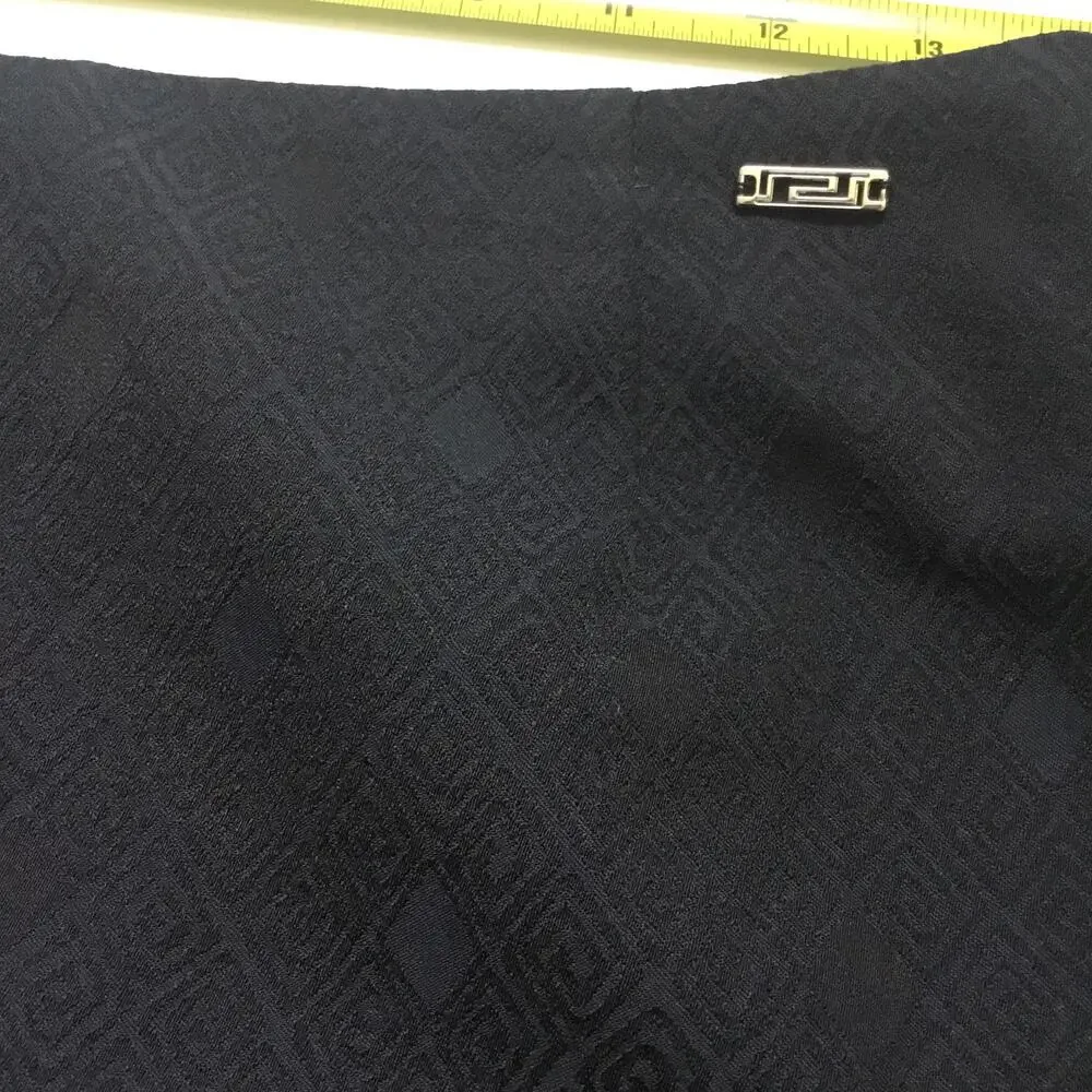 Vintage VERSACE CLASSIC Career Pencil Skirt Black Sz 42 Us sz 6